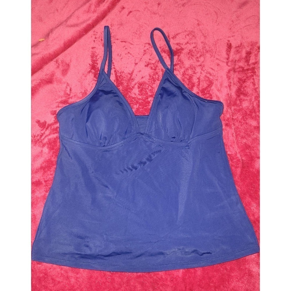 Blue Tankini Bikini top large